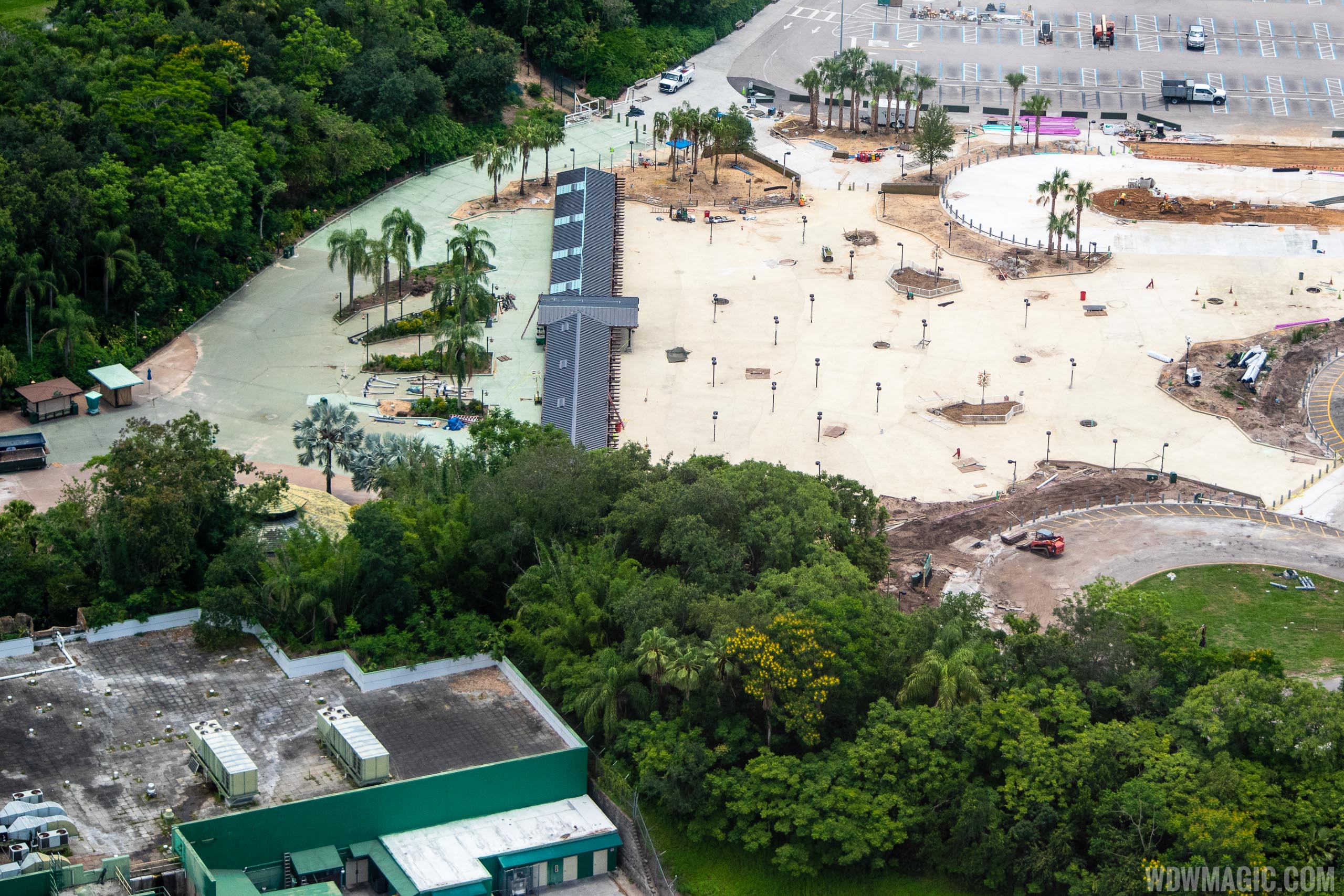 Disney's Animal Kingdom main entrance construction - June 2020 - Photo