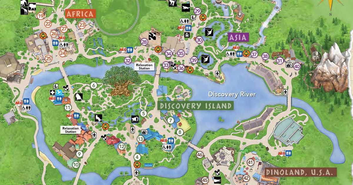 Kingdom animal disney Disney's Animal Kingdom December 2020 guidemap - Photo 3 of 3