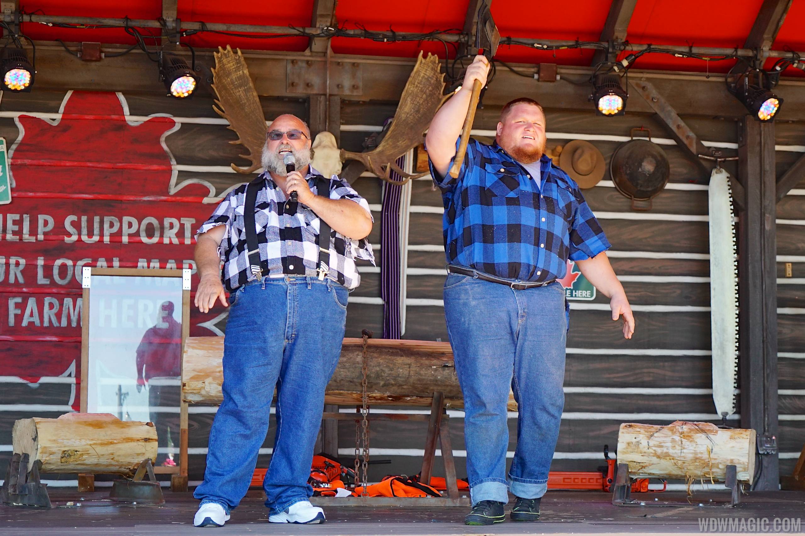 VIDEO Canadian Lumberjack Show makes its debut performance at Epcot's