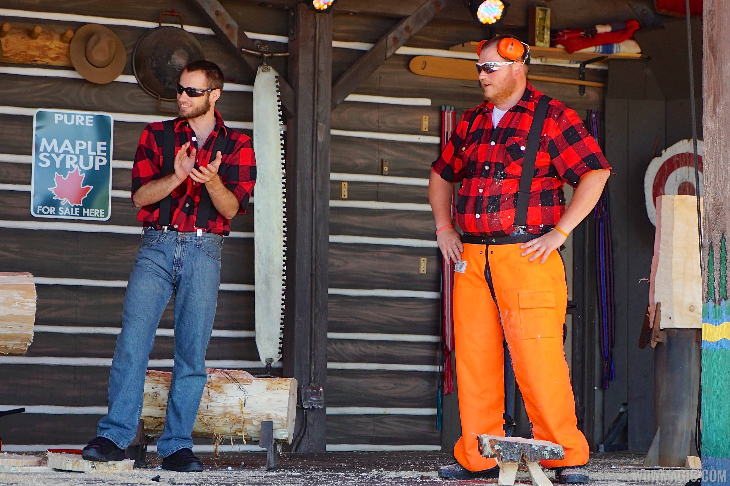 VIDEO Canadian Lumberjack Show makes its debut performance at Epcot's