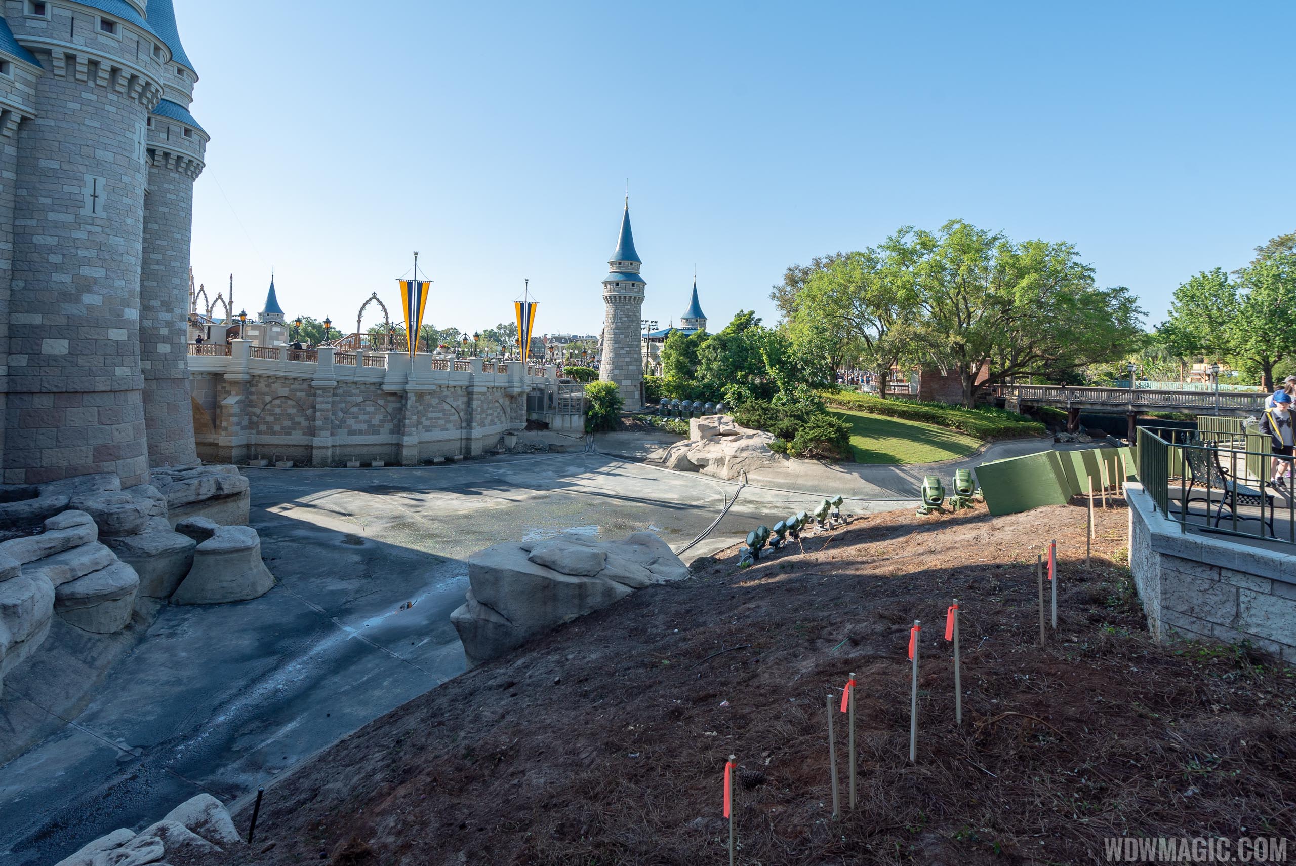 Liberty Square to Fantasyland walkway expansion construction