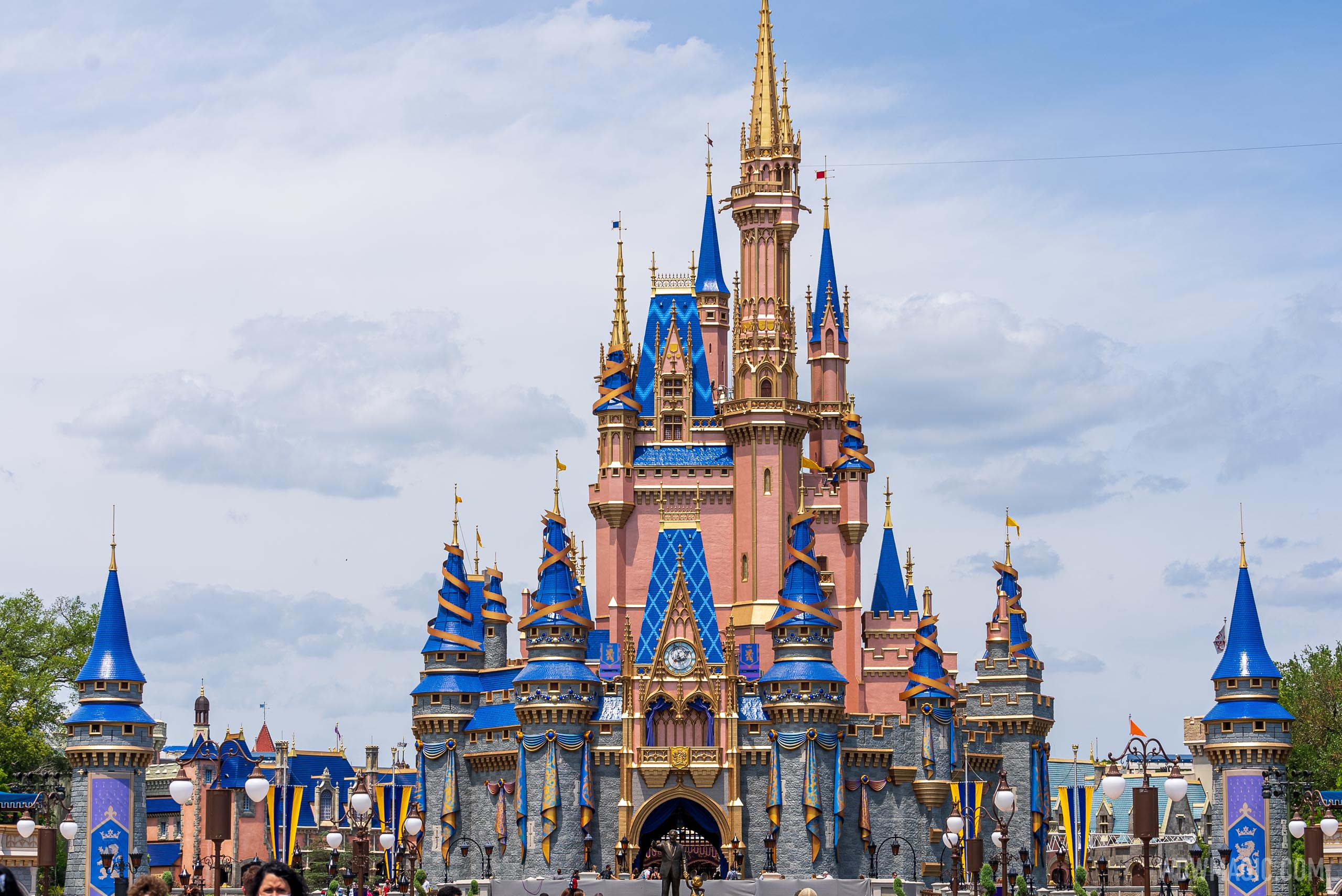 More Ribbons And Jewels Adorn The Spires Of Cinderella Castle As More Ribbons And Jewels Adorn The Spires Of Cinderella Castle As