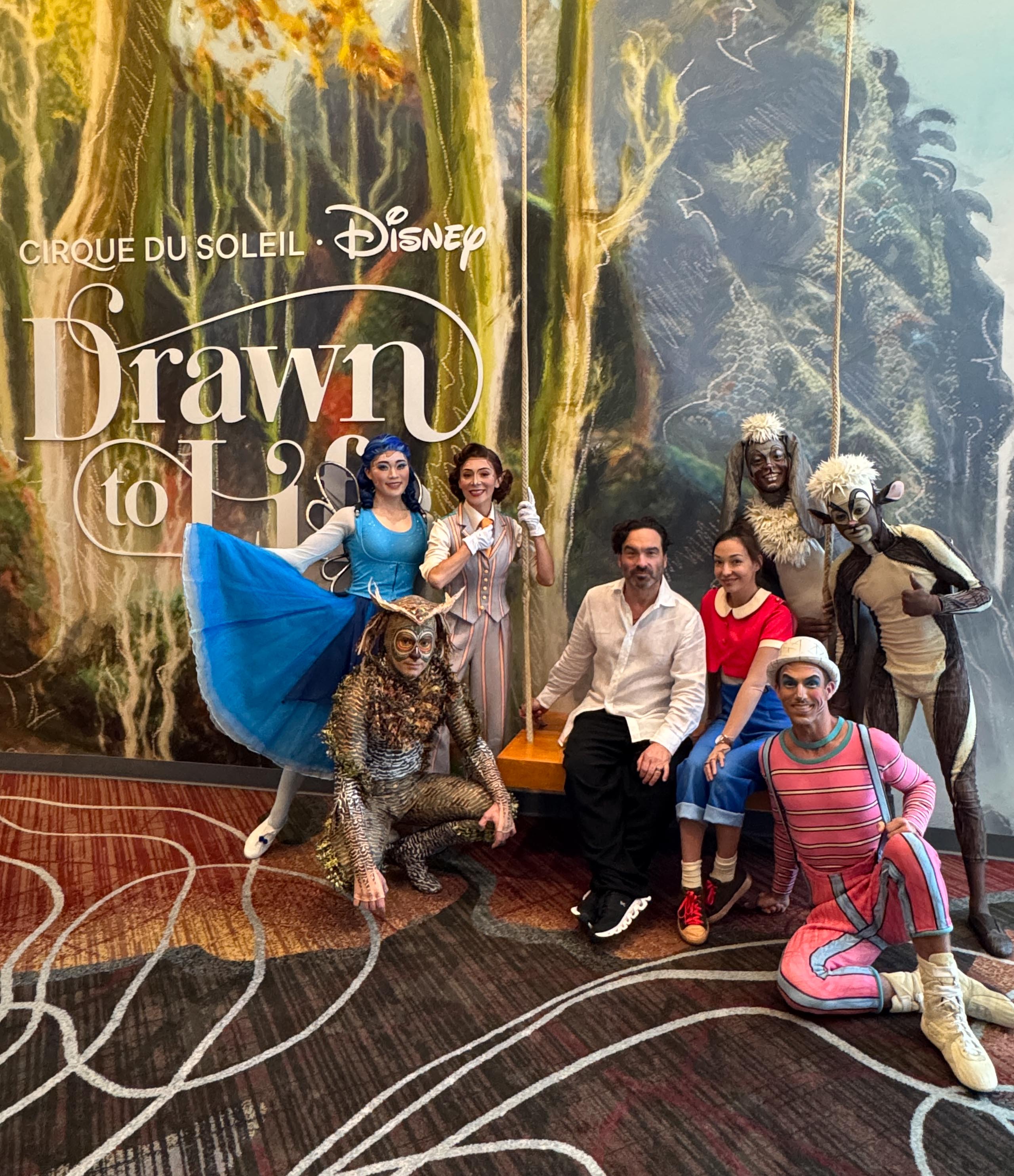 Actor Johnny Galecki Visits Drawn to Life at Disney Springs