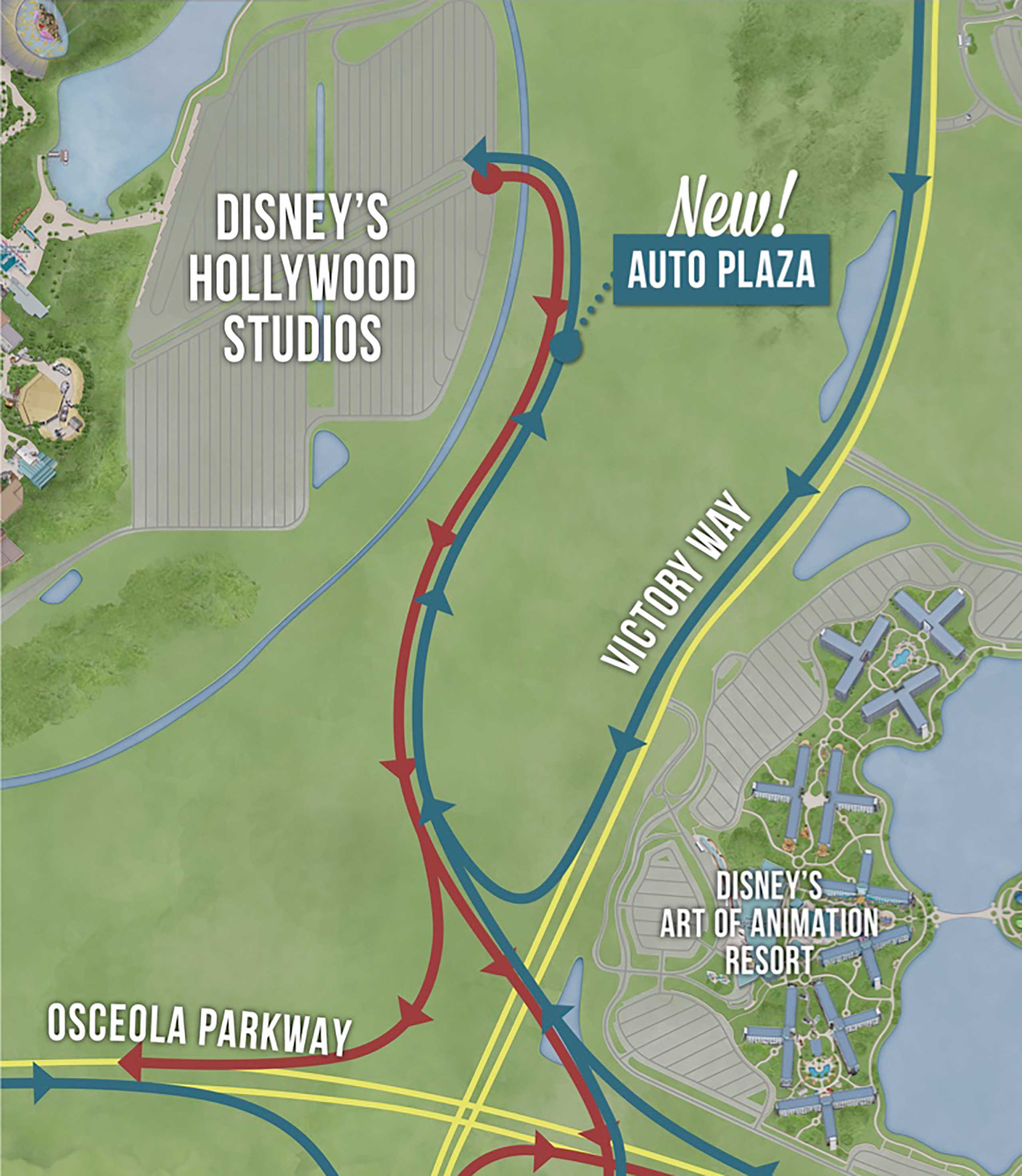 New Studios Auto Plaza map