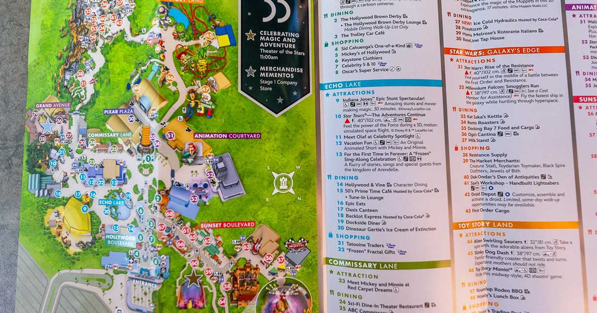 Disney's Hollywood Studios 35th anniversary guidemap - Photo 5 of 6