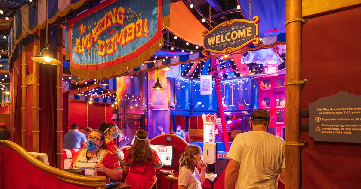 Dumbo queue indoor playground reopens - June 7 2021