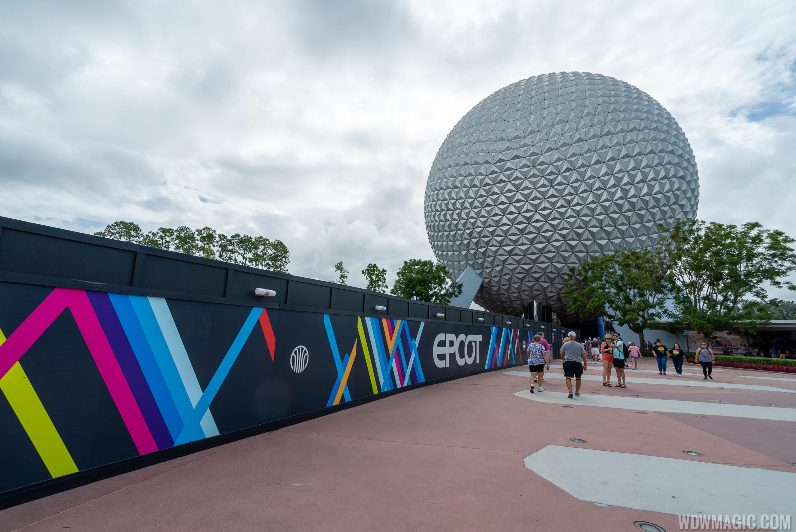 Epcot central area construction - October 2019
