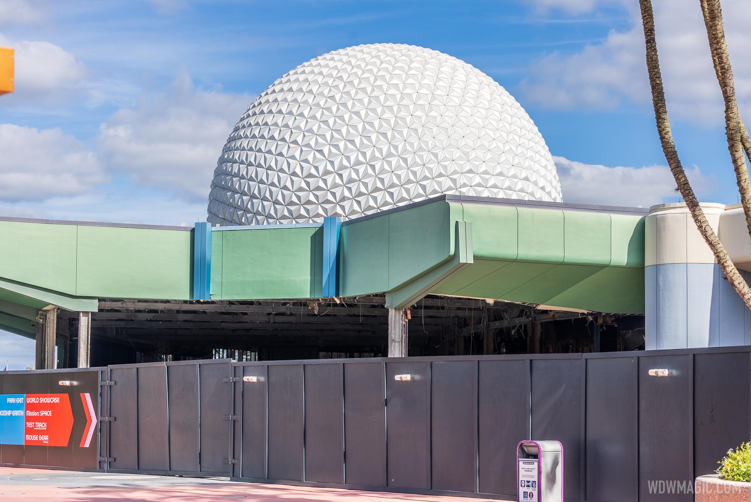 Removed exterior walls show completely gutted Innoventions West