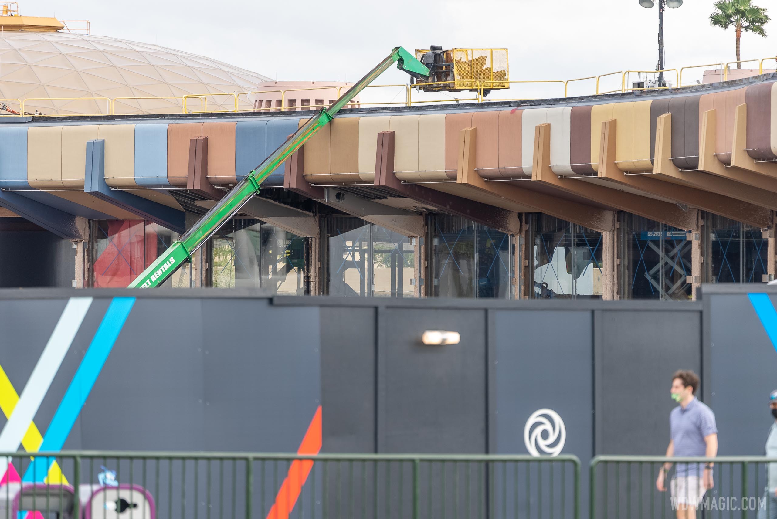 EPCOT Central Spine demolition and construction - January 8 2021 ...