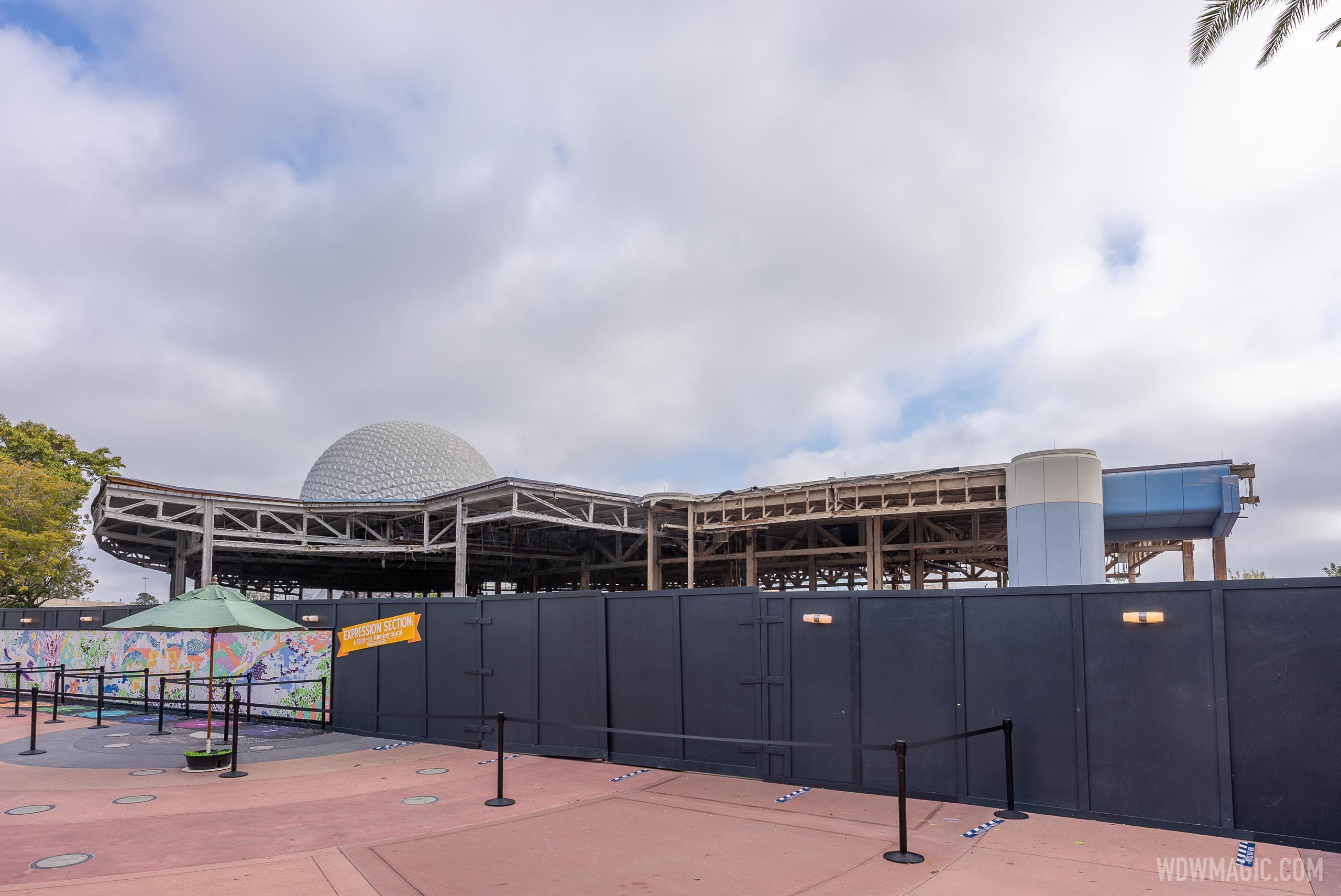 EPCOT Innoventions West demolition - January 26 2021 - Photo 8 of 10