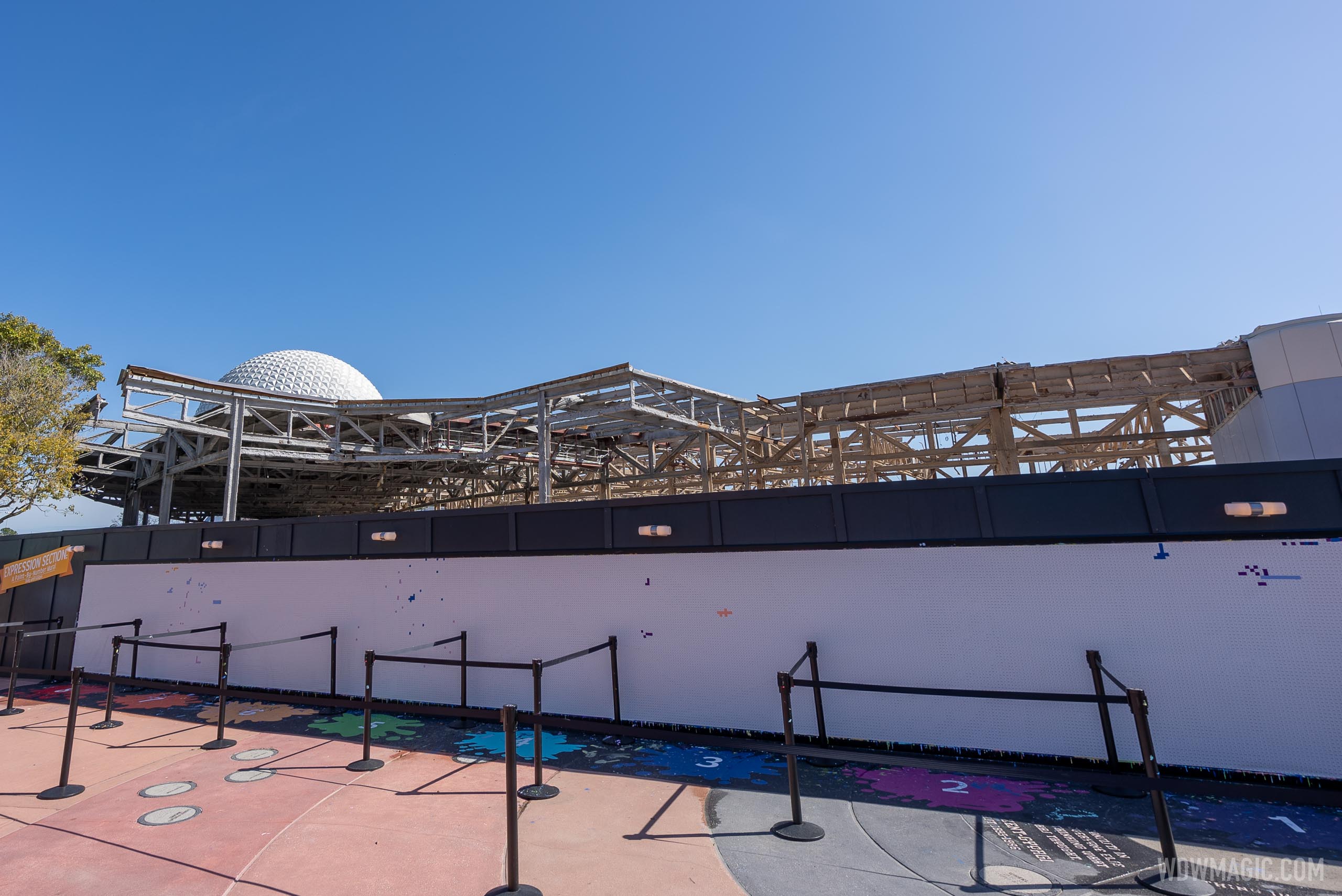 EPCOT Innoventions West demolition - February 9 2021 - Photo 6 of 9