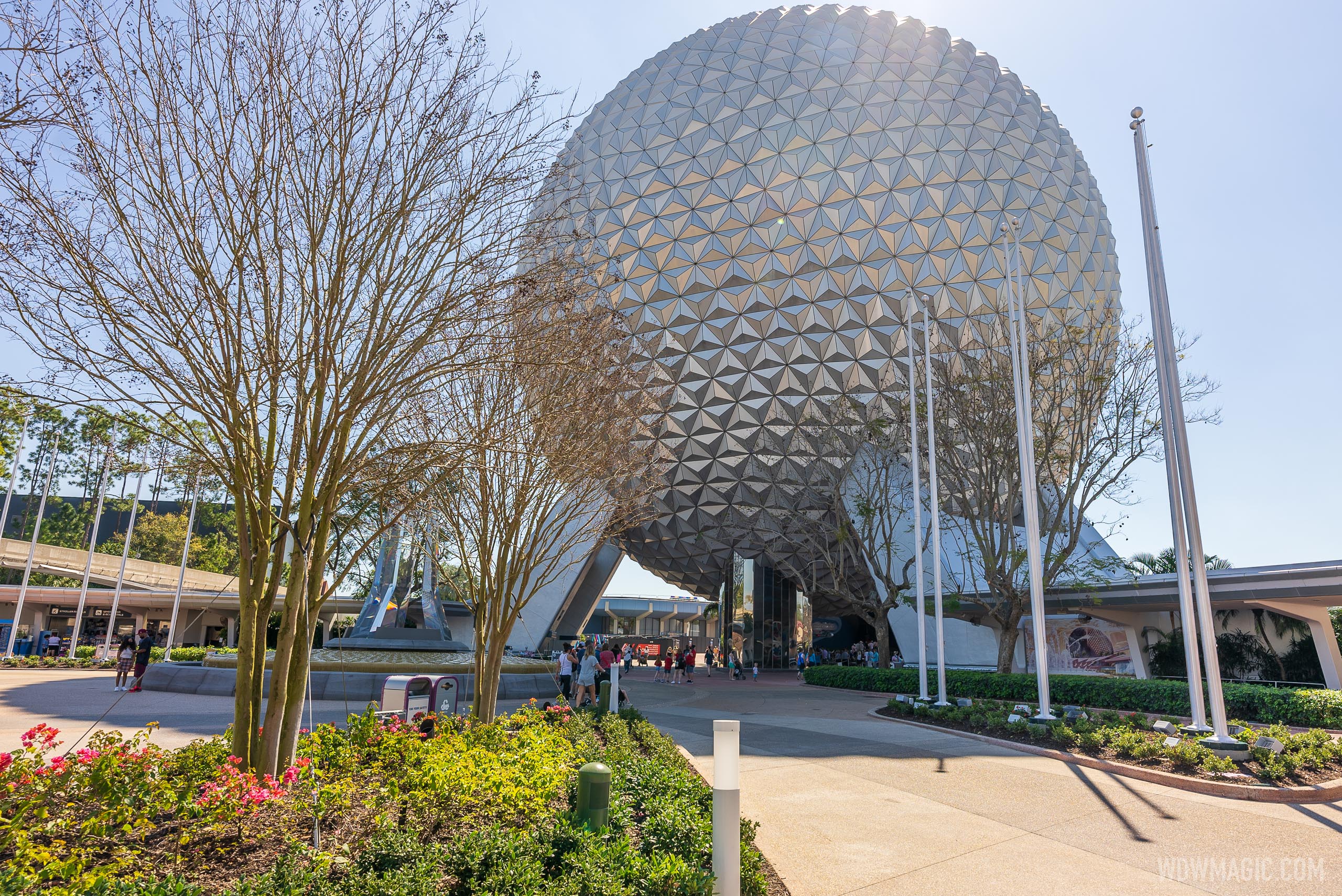 Epcot Mirrors EPCOT main entrance west flag poles - Photo 4 of 5