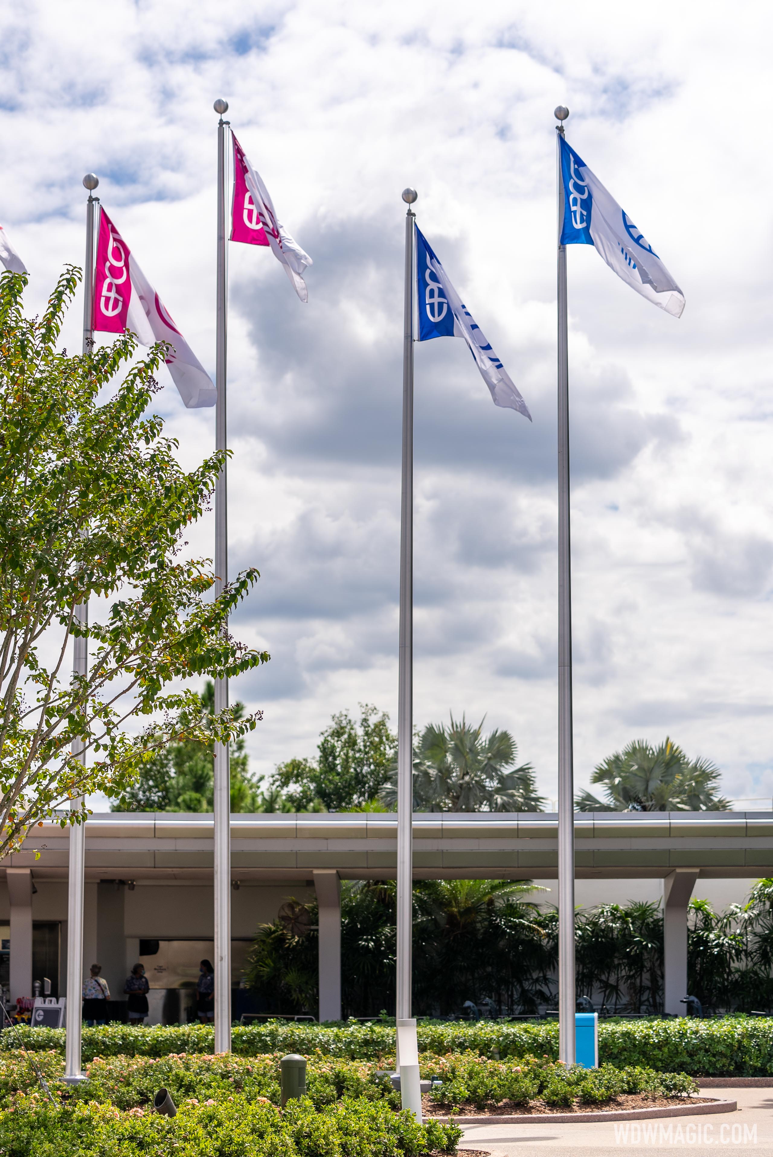Updated EPCOT main entrance flags - September 2021 - Photo 5 of 6