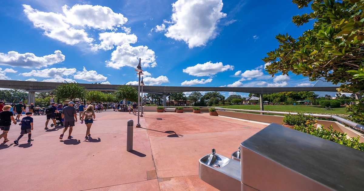 Epcot Bridge EPCOT bridge to World Showcase splash pad removed - Photo 4 of 5