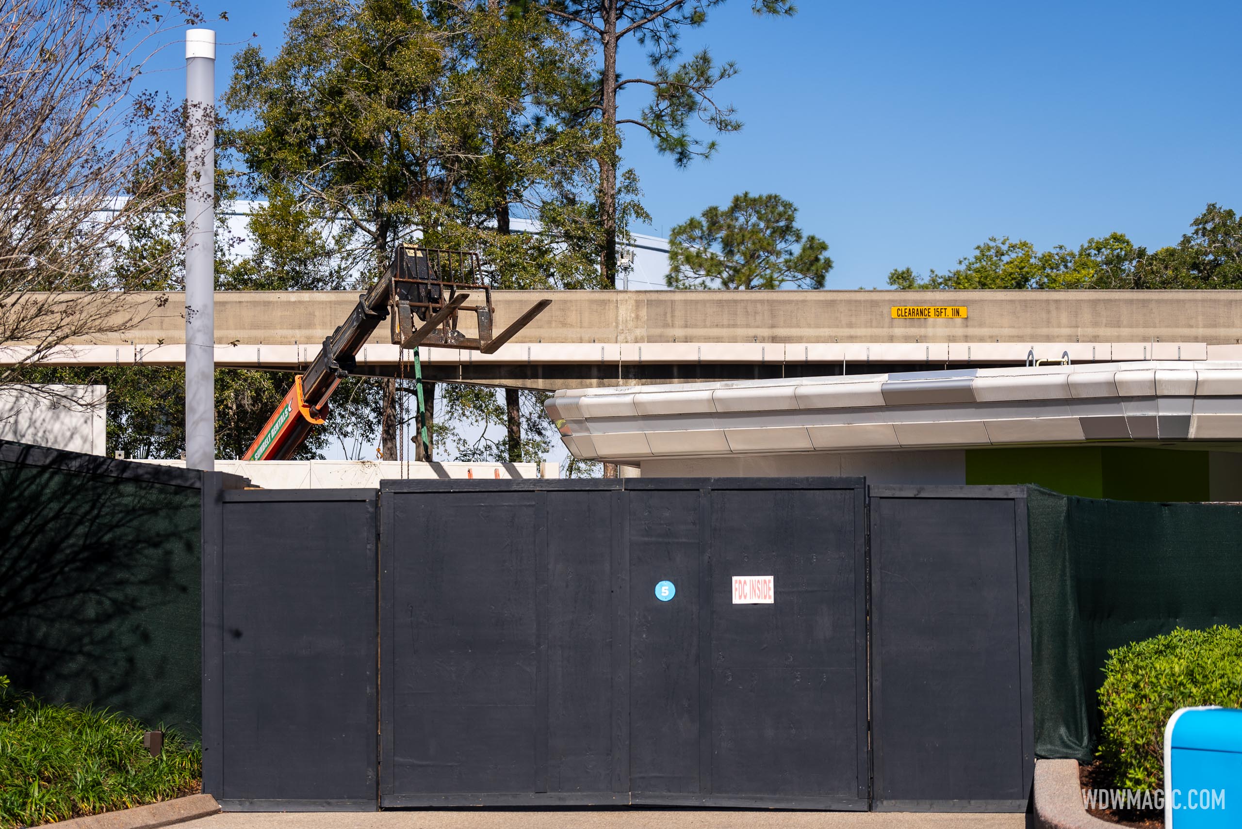 New backstage gate at former EPCOT Future World bypass - Photo 3 of 4