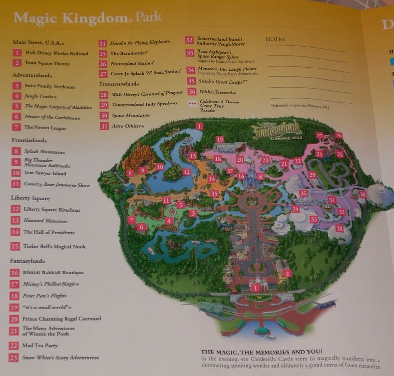 map of fantasy land walt disney world magic kingdom