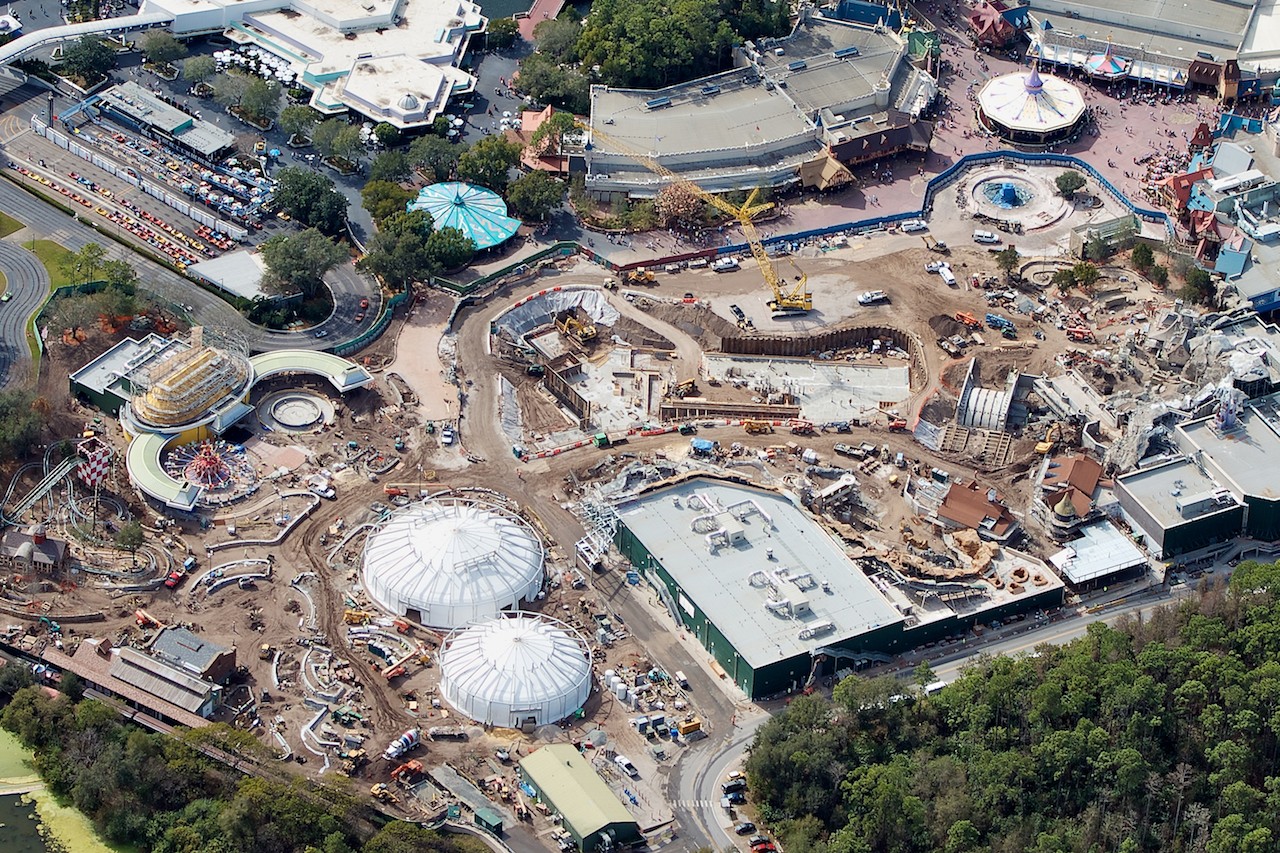 PHOTOS Latest aerial views of the Fantasyland construction site
