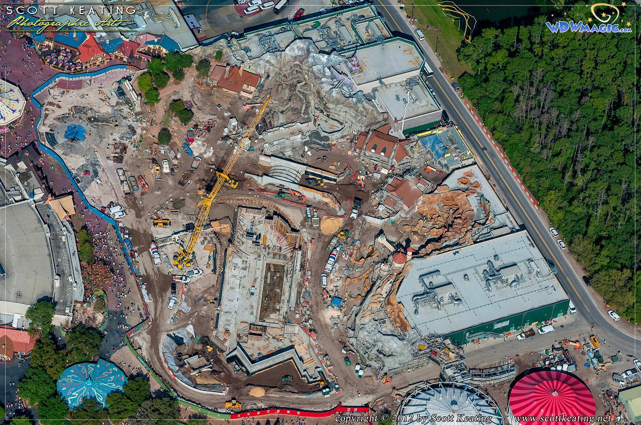 PHOTOS Aerial views of the Fantasyland construction site