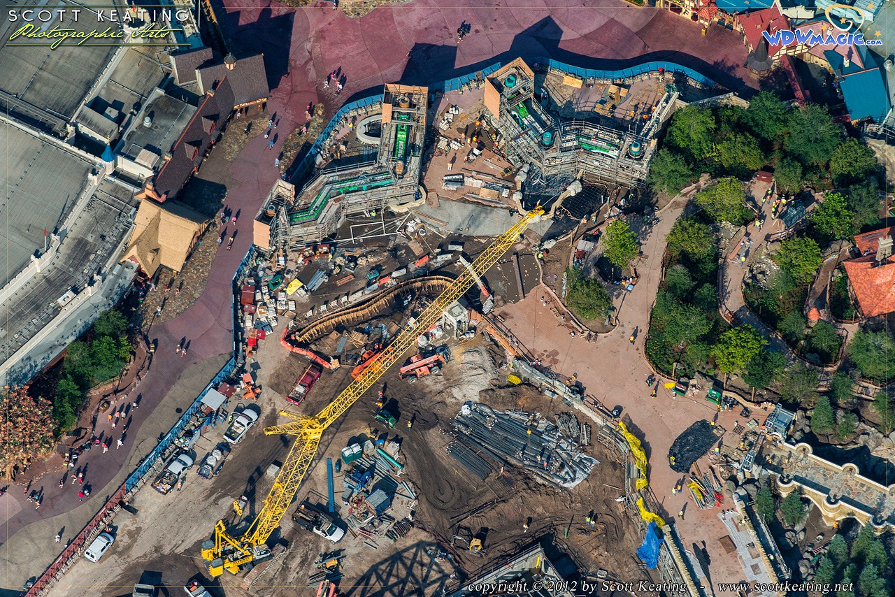 PHOTOS Amazing aerial views of the new Fantasyland construction site