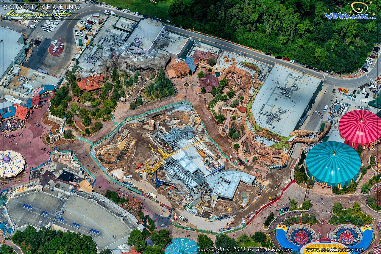 Aerial views of new Fantasyland Photo 3 of 8