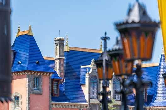 Disney World's 50th spruce up continues with the rooftops of Fantasyland at the Magic Kingdom