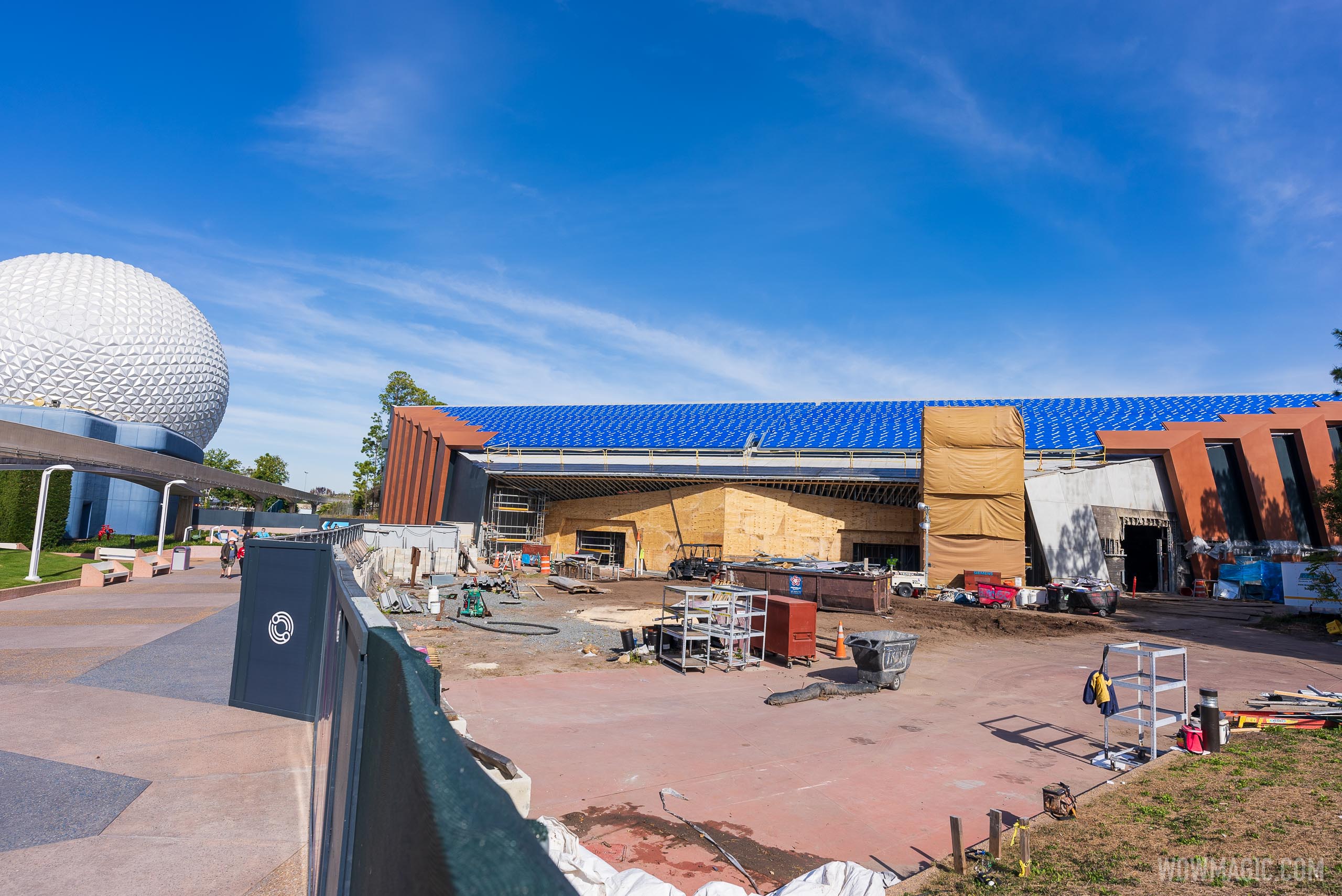 Guardians of the Galaxy Cosmic Rewind construction at EPCOT