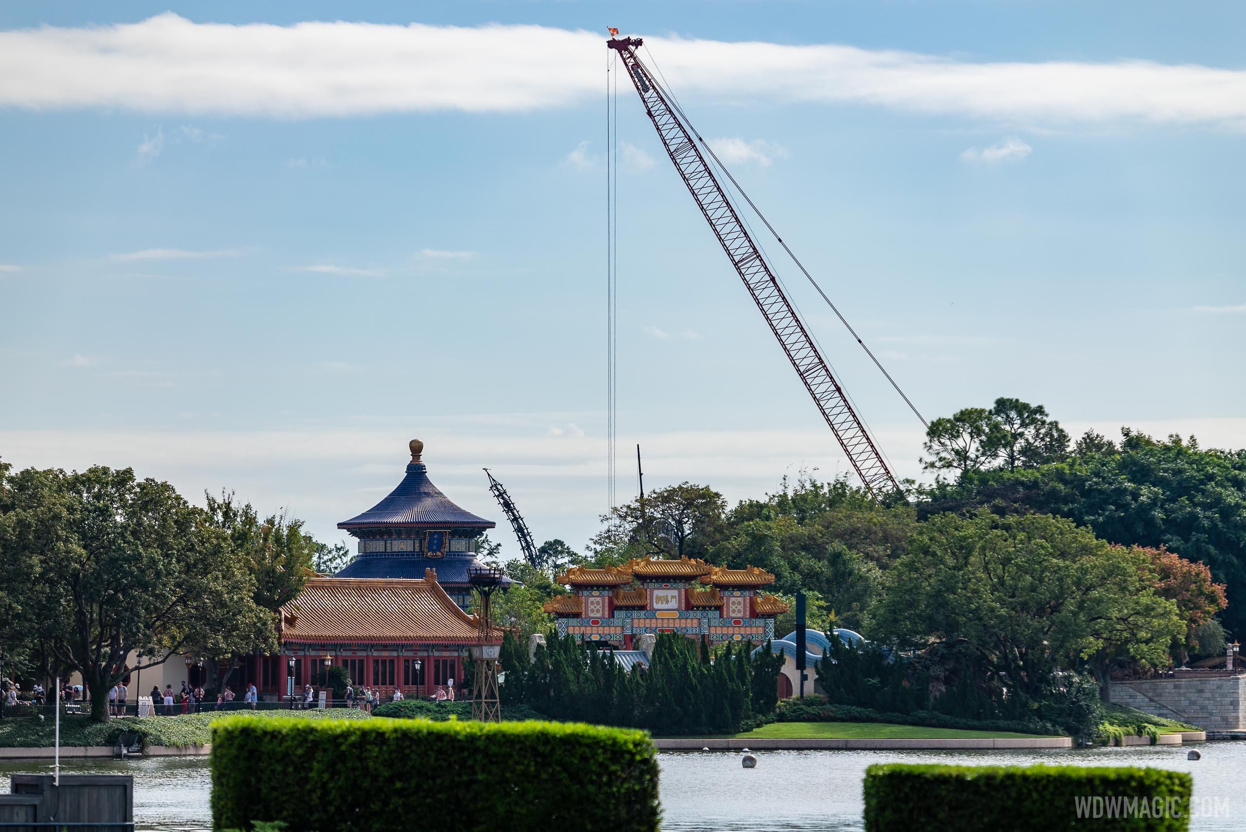 Vast size of Harmonious barges apparent in pictures from World Showcase