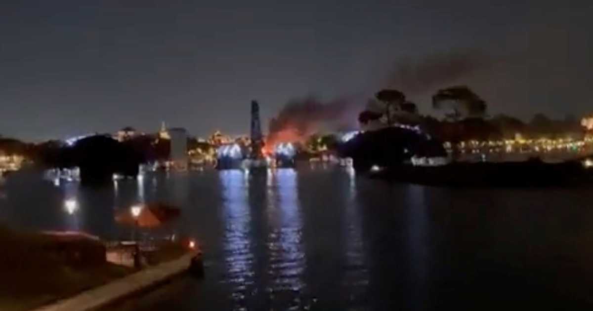 EPCOT firework launch platform fire - October 21 2022