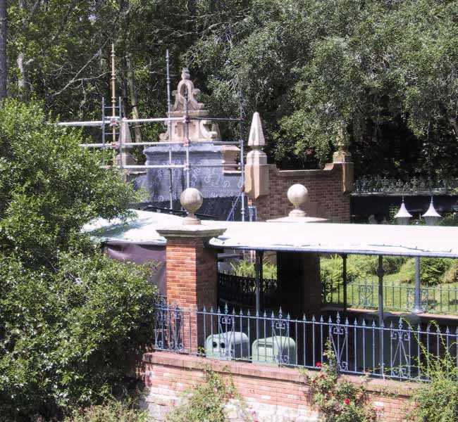 Haunted Mansion exterior refurbishment photos