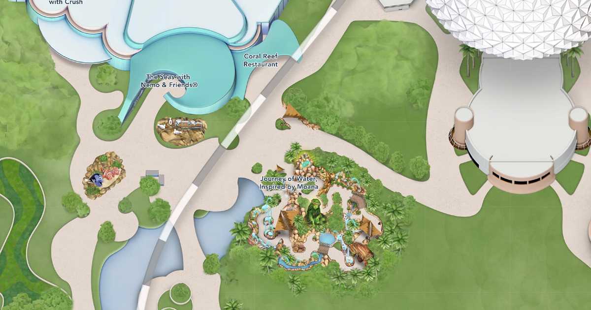 Journey of Water Inspired by Moana on the Digital Map