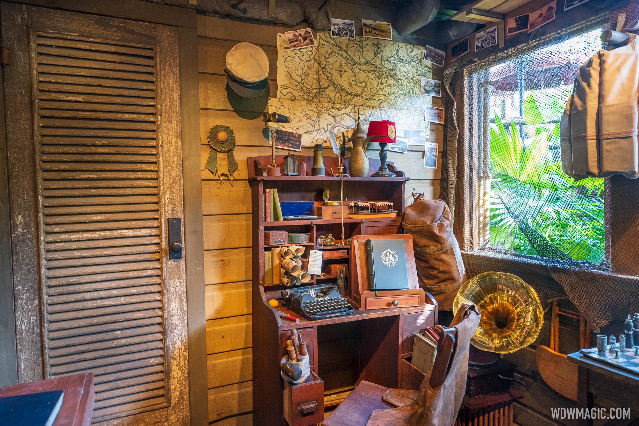 New props added to the office in the Jungle Cruise queue at Walt Disney ...