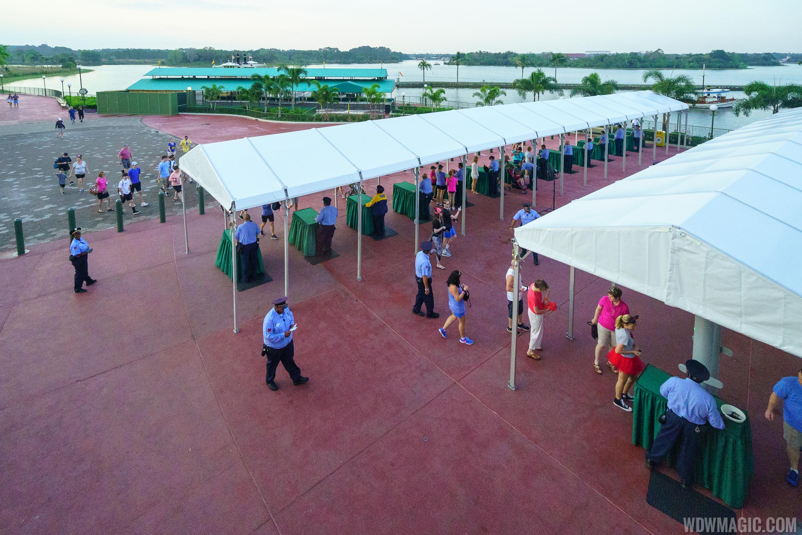 PHOTOS New bag check areas greatly enhance Magic Kingdom arrival
