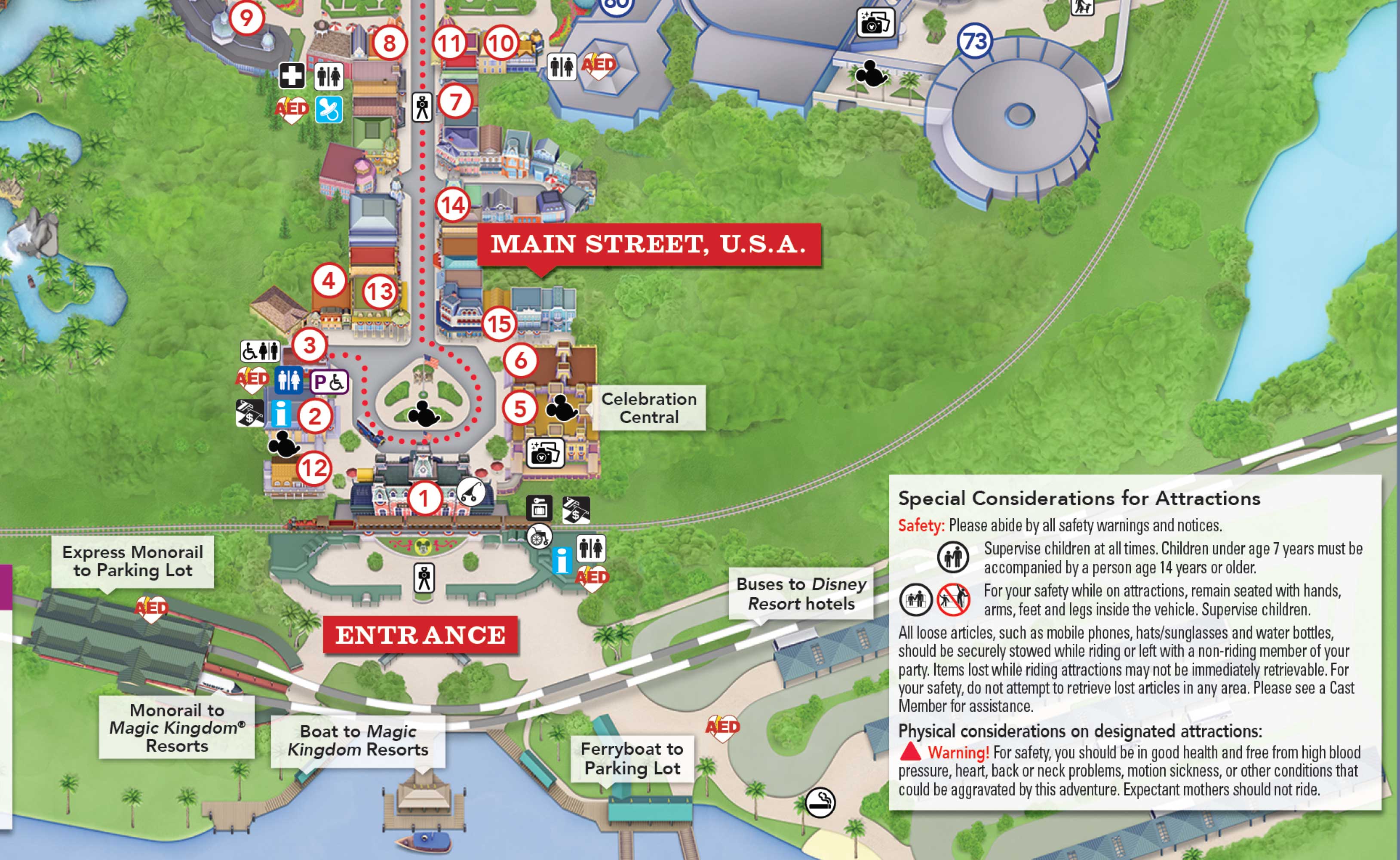 PHOTOS Location of Walt Disney World theme park smoking areas outside