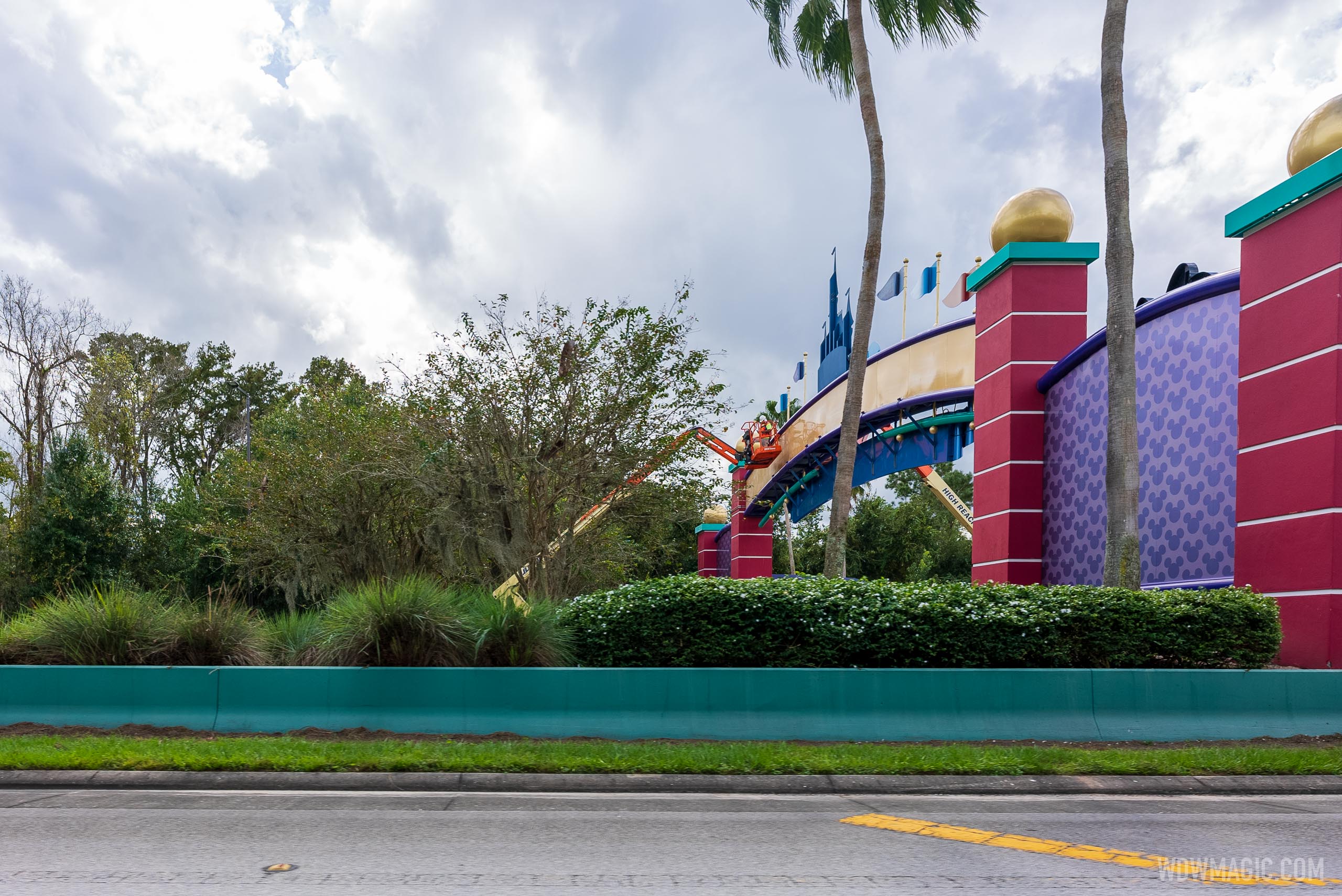 Work gets underway on the new look Walt Disney World gateways