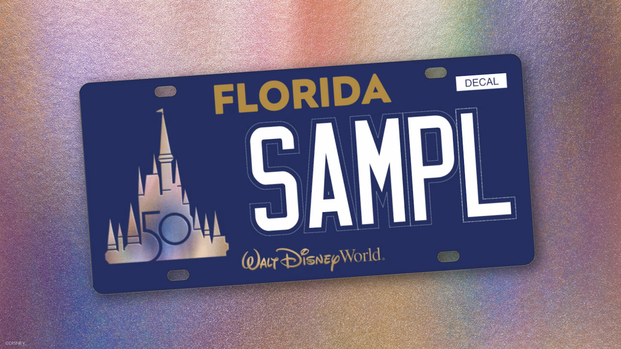 Walt Disney World license plate design