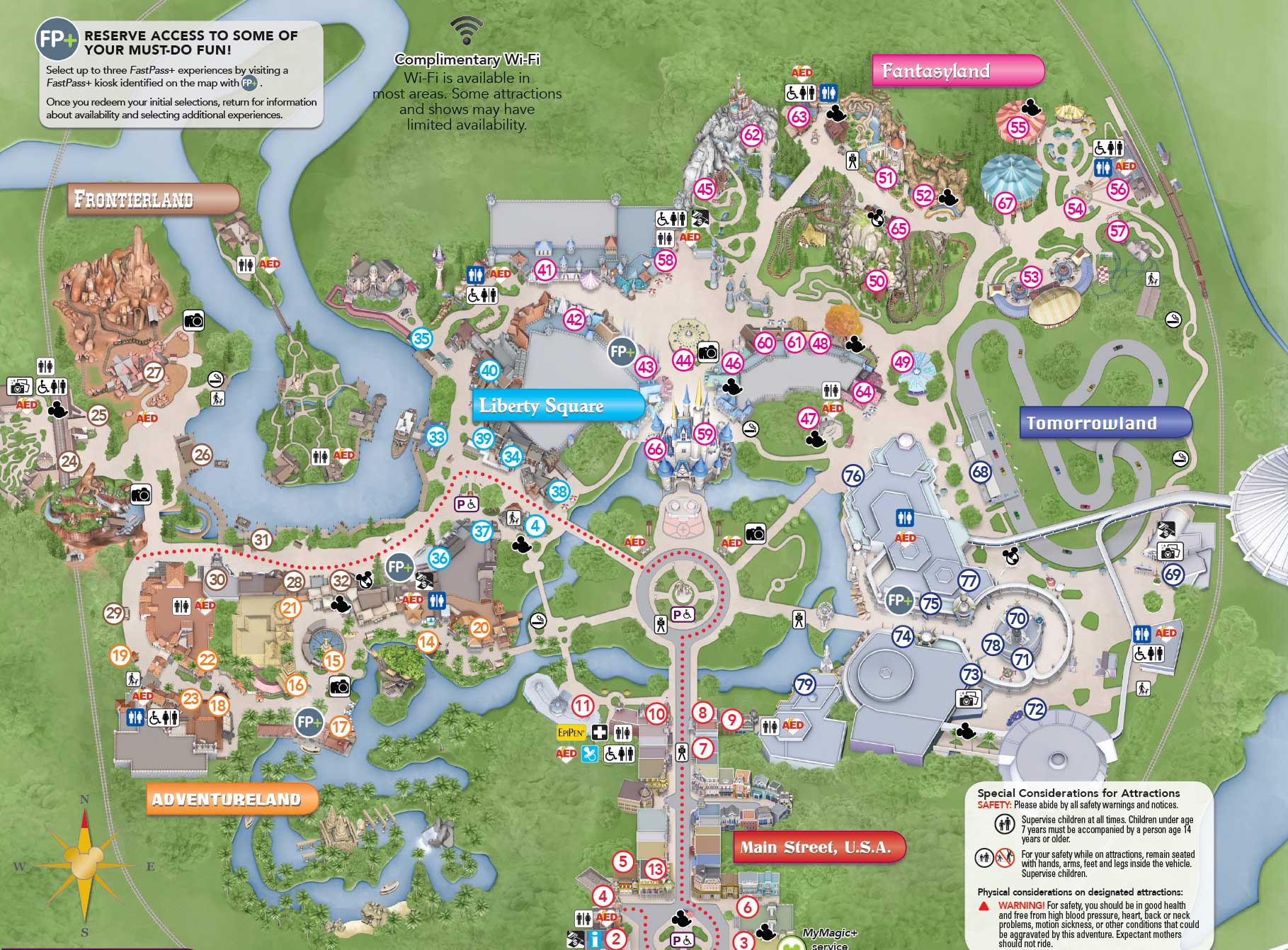 Walt Disney World Map 2022 Topographic Map of Usa with States
