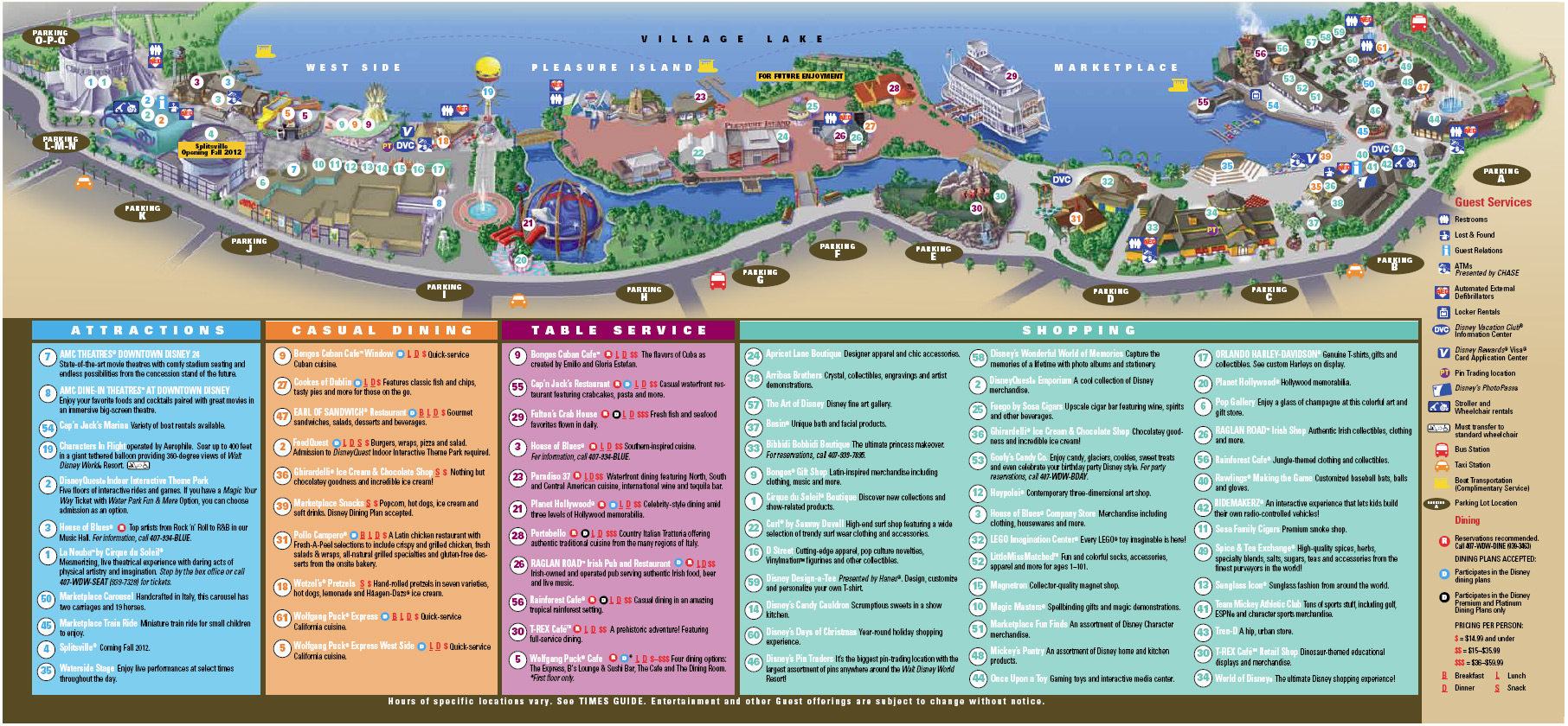 New Downtown Disney guide map   Photo 1 of 1