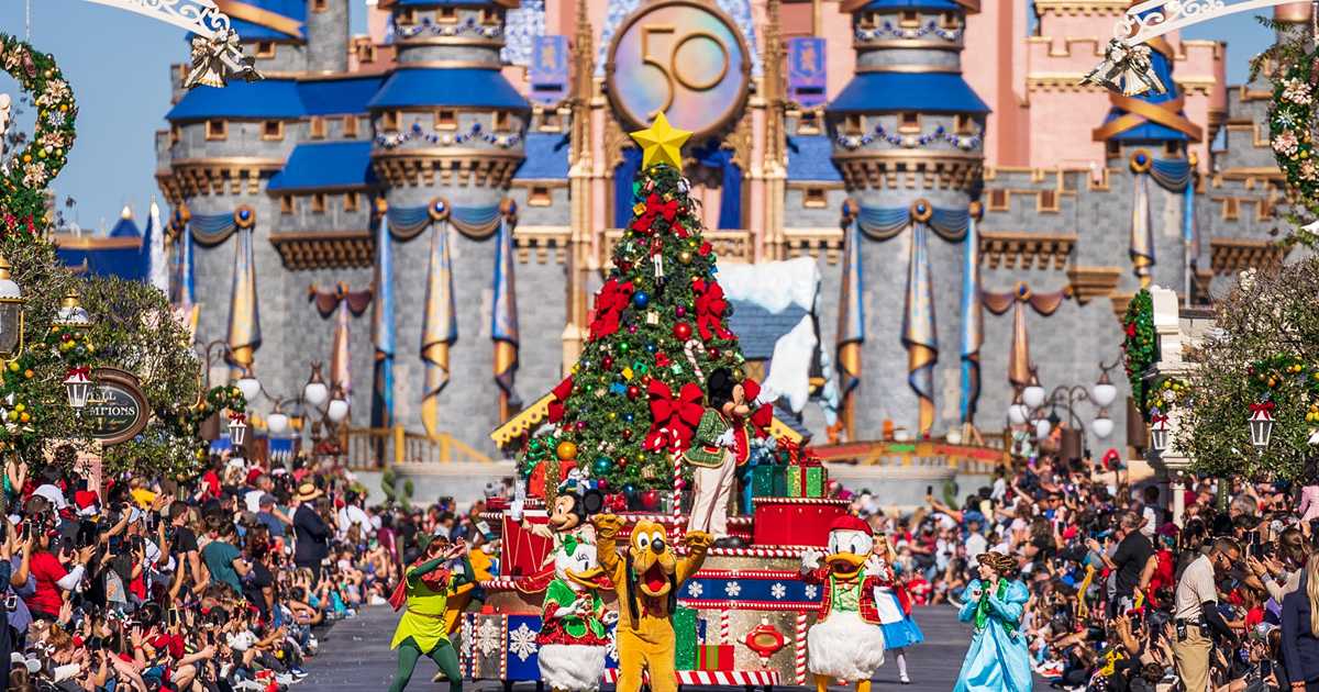 Mickey’s Once Upon a Christmastime Parade daytime edition 2021