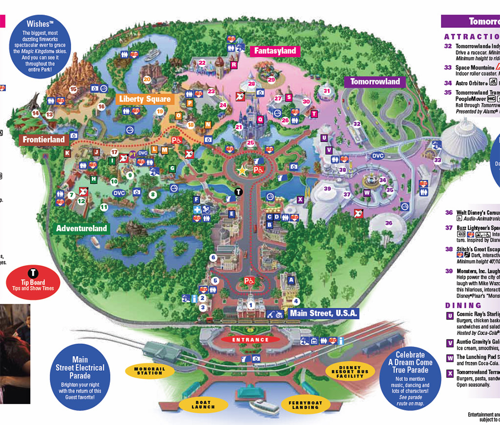 toon tours map