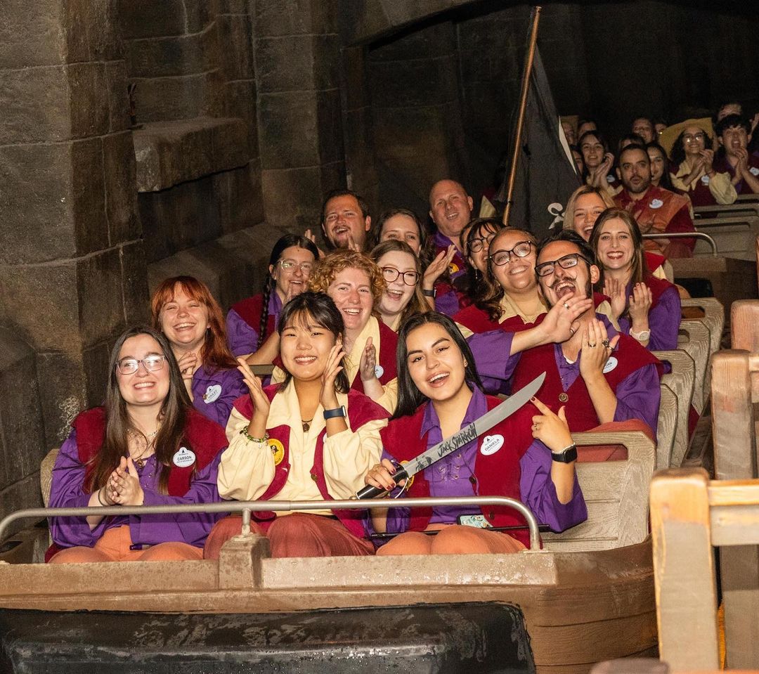 Pirates of the Caribbean 50th anniversary Cast Member group photo