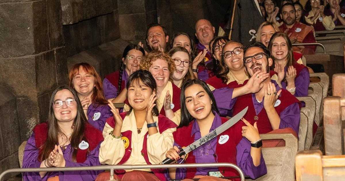 Pirates of the Caribbean 50th anniversary Cast Member group photo