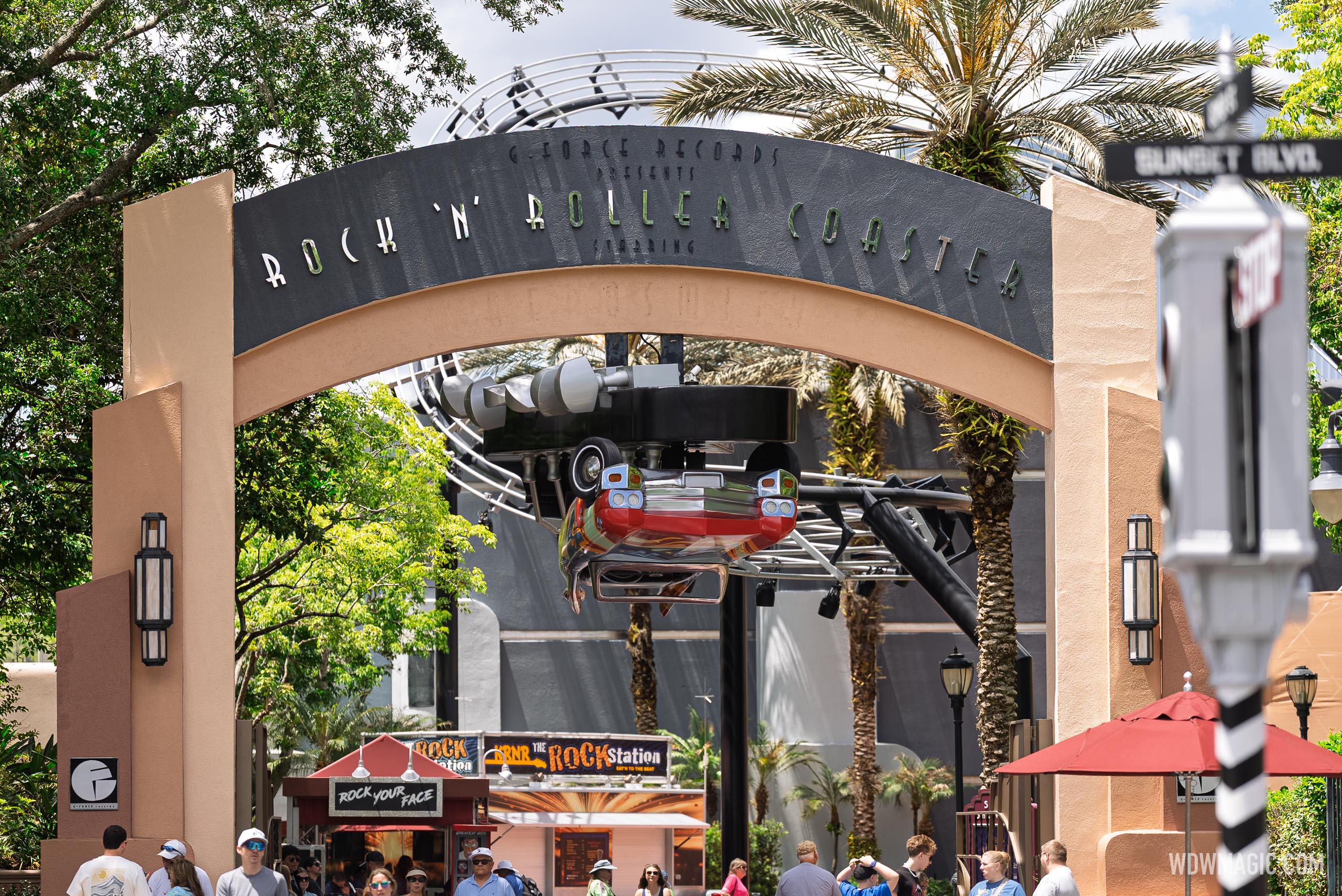 Rock 'n' Roller Coaster Gets Dark Gray Exterior as Muppets Transformation Continues at Hollywood Studios