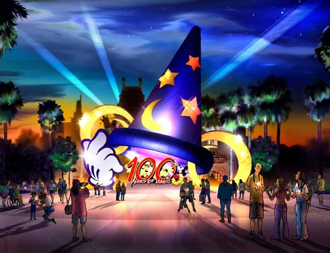 Press Release Sorcerer Mickey Hat 122 Feet Tall Crowns Disney MGM Studios As Newest Icon at Walt Disney World Resort