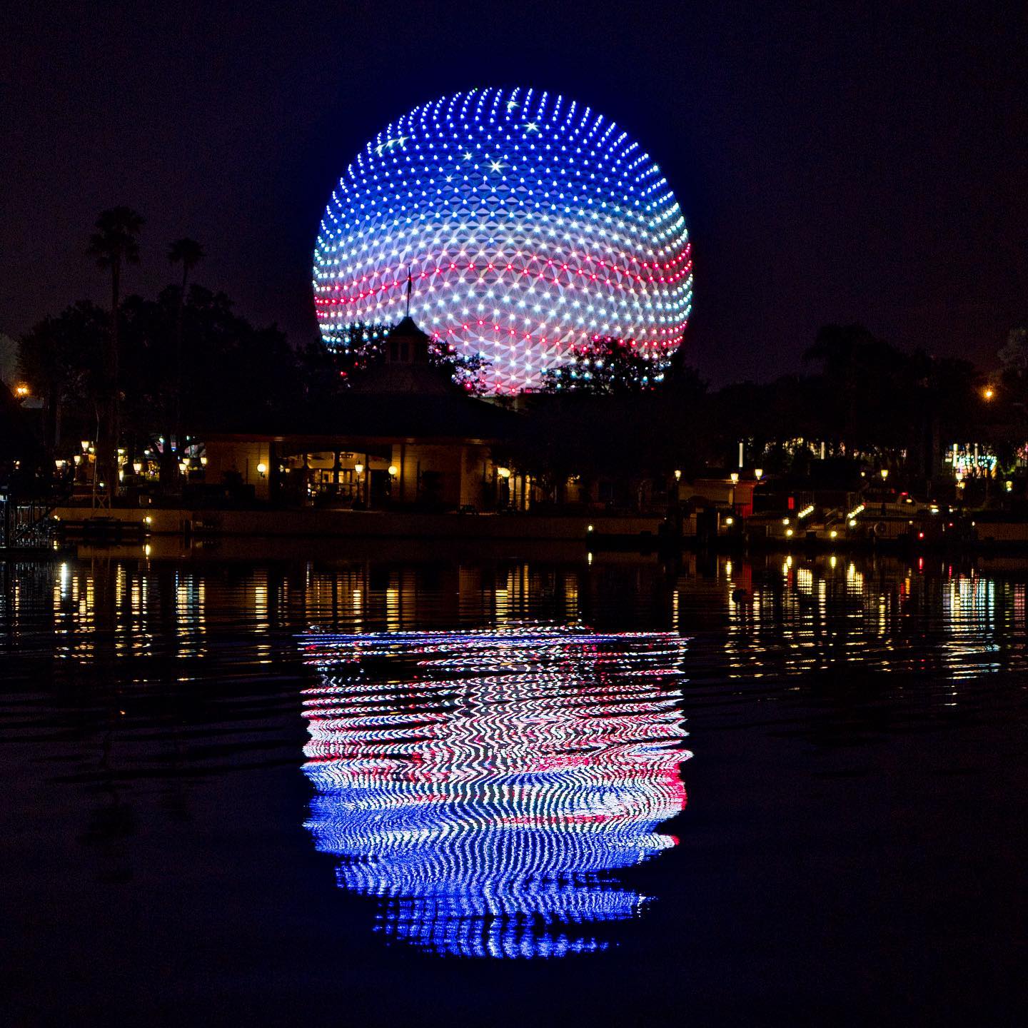 EPCOT's Spaceship Earth debuts new Fourth of July lighting design