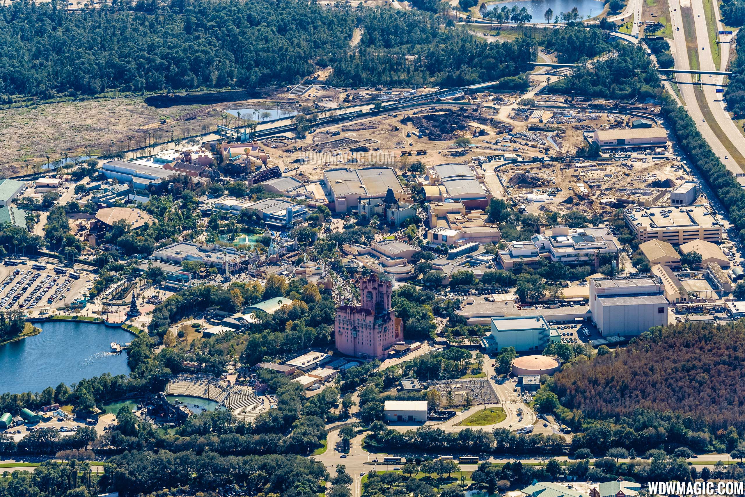 Photos Bird S Eye View Of Star Wars Land Construction At