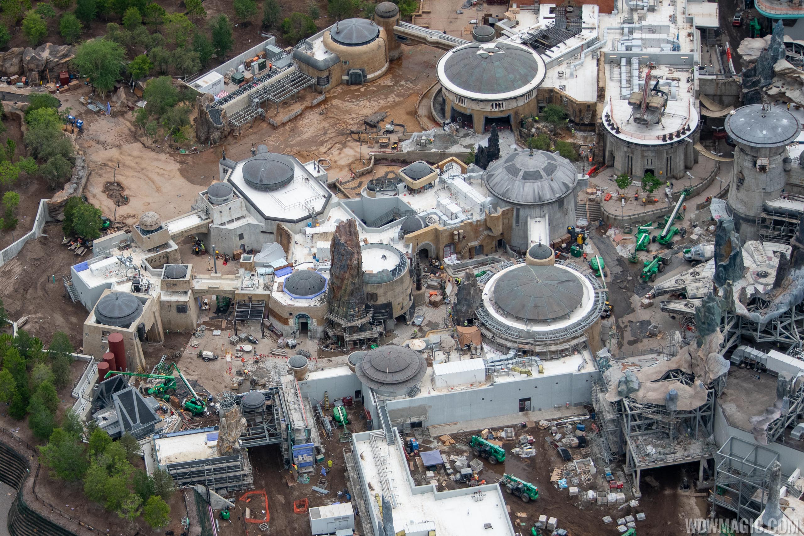 Star Wars Galaxy's Edge aerial pictures June 2019 Photo 7 of 17
