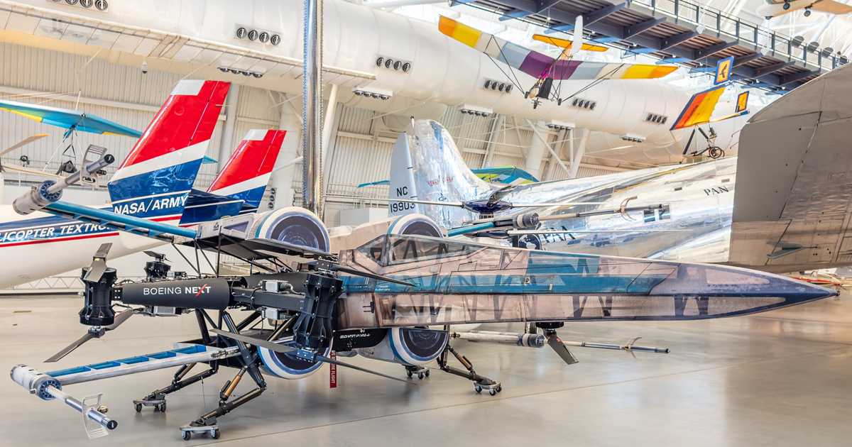 Disney's X-Wing Drone on display at National Air and Space Museum ...