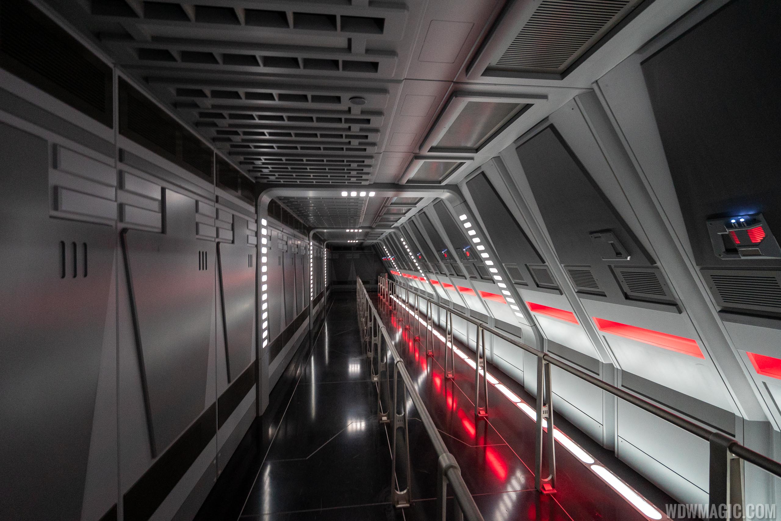 Hallways that form part of the multi-faceted queue