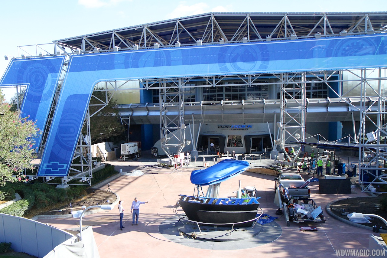 Test Track refurbishment preopening exterior
