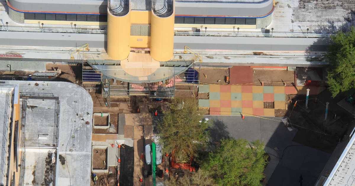 Magic of Disney Animation: Latest Aerial Photos Show Sorcerer Hat Prep and New Paint